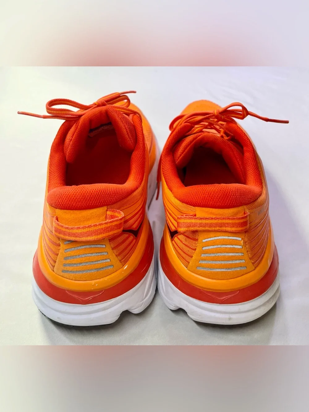 Hoka One One Bondi 7 Mens Running Shoes Persimmon Orange - 9.5